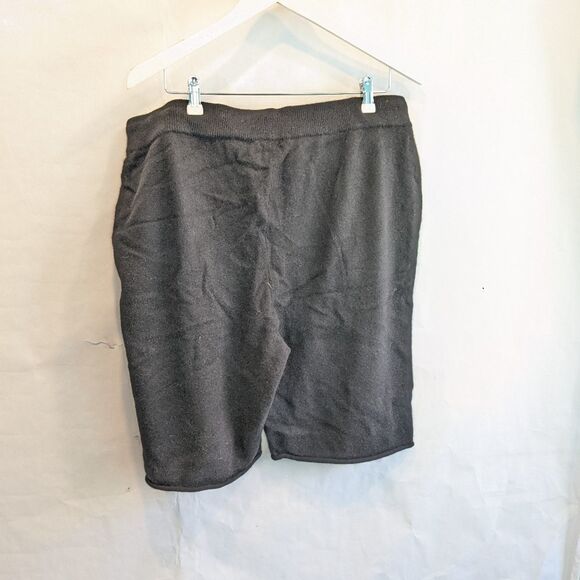HUDSON Bay black cashmere shorts L BNWT - Picture 5 of 7